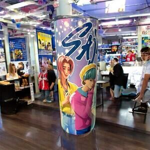 KPOP Demon Hunters Saja Boys Anime 20 OZ STAINLESS STEEL TUMBLER CUP LID & STRAW